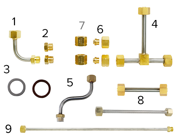 CONNECTING COMPONENTS FOR CYLINDER MANIFOLDS page image